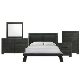 Picket House Kenn Black 5pc Bedroom Set with Queen Platform Bed