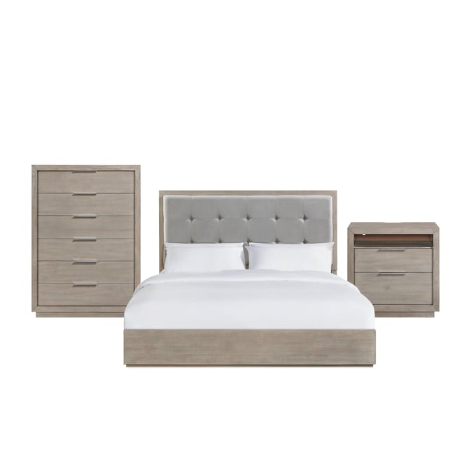 Picket House Cadia Grey 3pc Bedroom Set With King Bed PKT-B-3430-5-KB-3PC