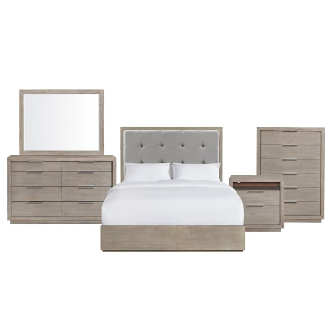 Picket House Cadia Grey 5pc Bedroom Set With Queen Bed PKT-B-3430-5-QB-5PC