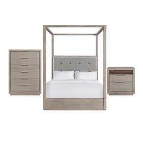 Picket House Cadia Grey 3pc Bedroom Set With Queen Canopy Bed