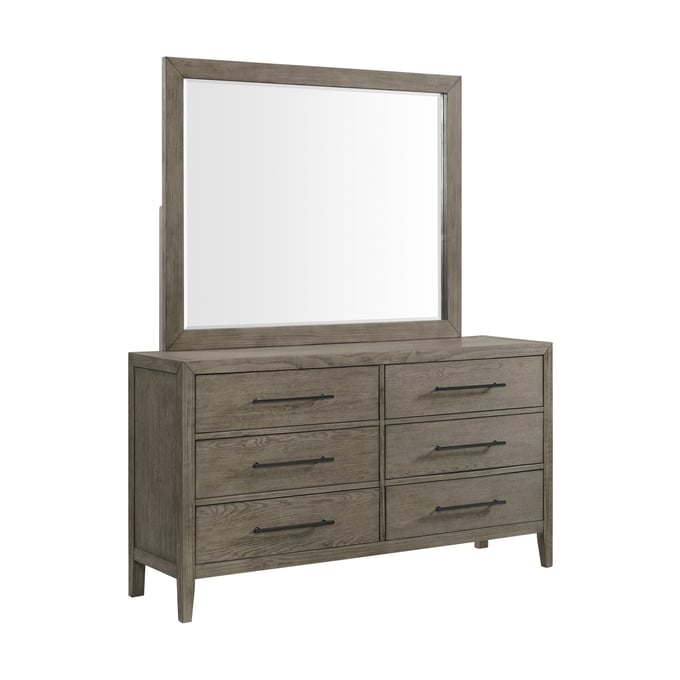 Picket House Armes Grey 6 Drawer Dresser and Mirror PKT-B-3690-3-DRMR