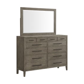 Picket House Armes Grey 12 Drawer Dresser and Mirror