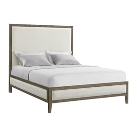 Picket House Armes Grey White Queen Panel Bed with Low Footboard