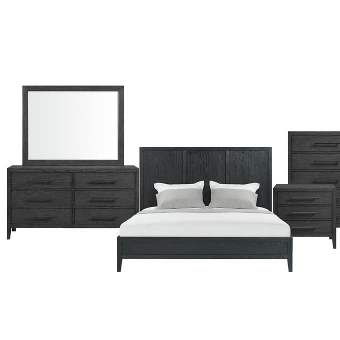 Picket House Armes Black 4pc Bedroom Set With King Bed PKT-B-3690-8-KB1-S2