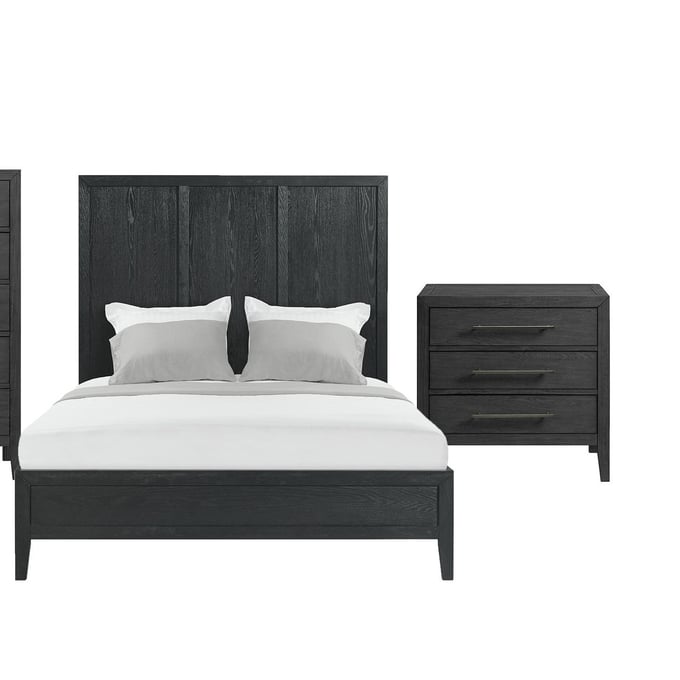 Picket House Armes Black 2pc Bedroom Set With Queen Bed PKT-B-3690-8-QB1-S1