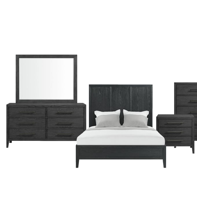 Picket House Armes Black 4pc Bedroom Set With Queen Bed PKT-B-3690-8-QB1-S2