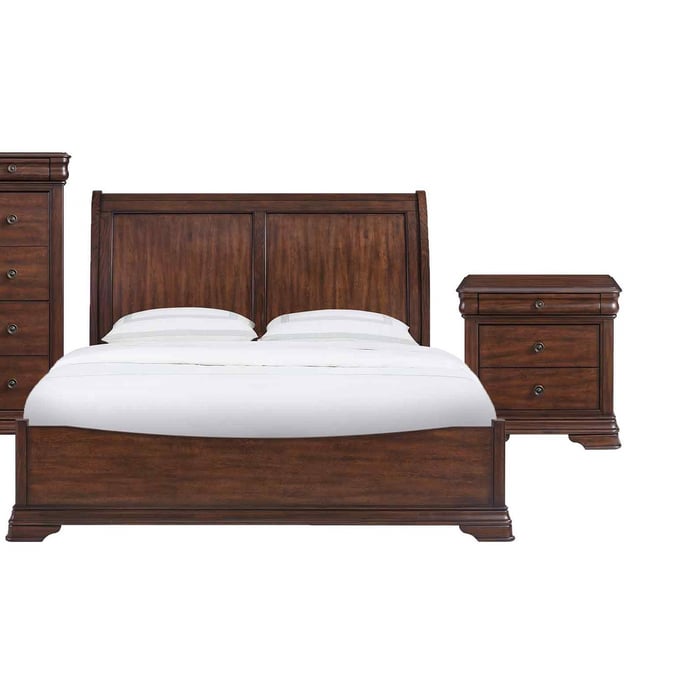 Picket House Stark Cherry 2pc Bedroom Set With King Bed PKT-B-5210-5-KB-S1