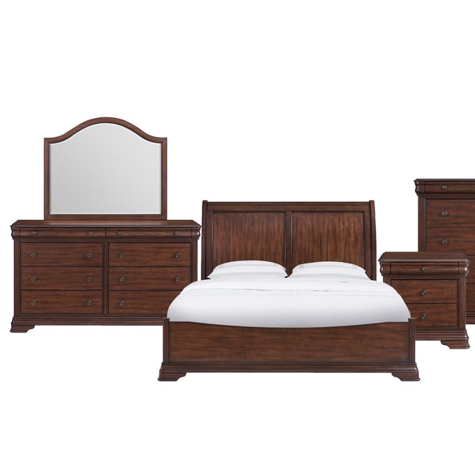 Picket House Stark Cherry 4pc Bedroom Set With King Bed PKT-B-5210-5-KB-S2