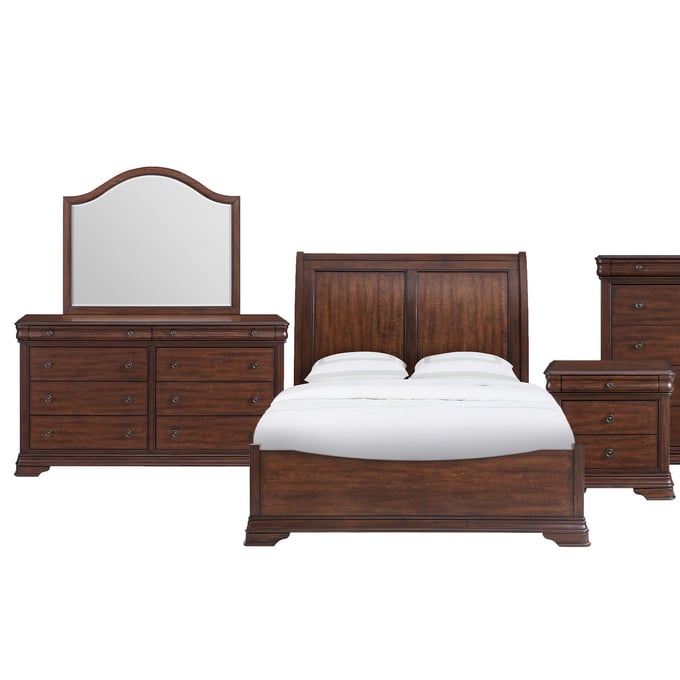 Picket House Stark Cherry 4pc Bedroom Set With Queen Bed PKT-B-5210-5-QB-S2