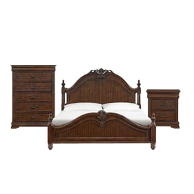 Picket House Coppola Cherry 3pc Bedroom Set with King Poster Bed