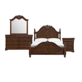 Picket House Coppola Cherry 4pc Bedroom Set with Queen Poster Bed