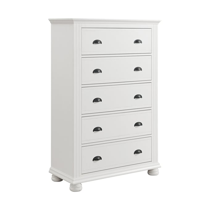 Picket House Conaughey White 5 Drawers Chest PKT-B-9340-7-CH