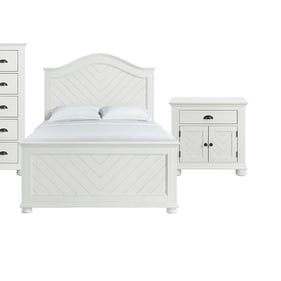 Picket House Conaughey White 2pc Kids Bedroom Set with Full Panel Bed