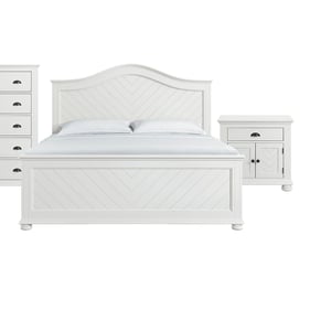 Picket House Conaughey White 2pc Bedroom Set with King Panel Bed