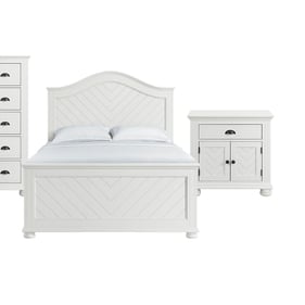 Picket House Conaughey White 2pc Bedroom Set with Queen Panel Bed