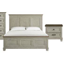 Picket House Bloomfield Brown Washed Stone 2pc Bedroom Set with King Panel ...