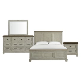 Picket House Bloomfield Brown Washed Stone 4pc Bedroom Set with King Panel ...