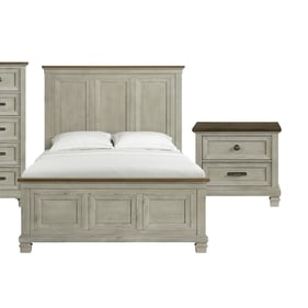 Picket House Bloomfield Brown Washed Stone 2pc Bedroom Set with Queen Panel...