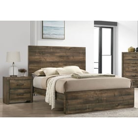 Picket House Beckett Walnut 2pc Bedroom Set with King Panel Bed