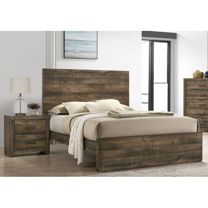 Picket House Beckett Walnut 2pc Bedroom Set with King Panel Bed PKT-BY500-BR-S8