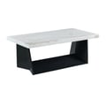 Picket House Furnishings Tobias Coffee Table with White Marble Top