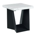 Picket House Furnishings Tobias End Table with White Marble Top