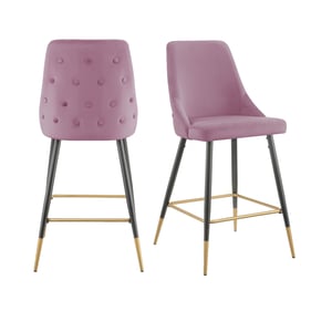 2 Picket House Zia Blush Bar Stools