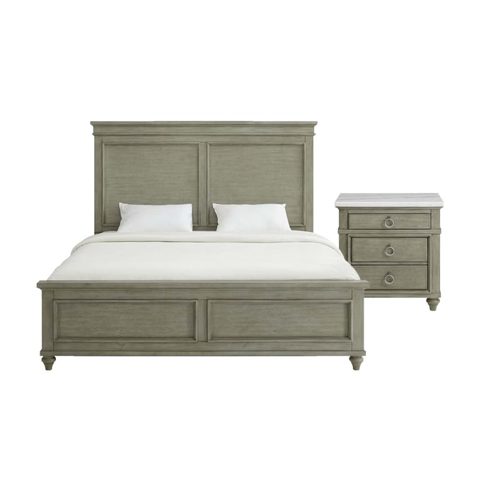 Picket House Bessie Grey 2pc Bedroom Set With King Bed PKT-B-10190-BR-S2