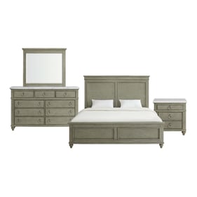 Picket House Bessie Grey 4pc Bedroom Set With King Bed