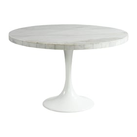 Picket House Mardelle White Round Dining Table