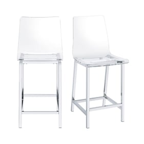 2 Picket House Crystal Clear Bar Stools