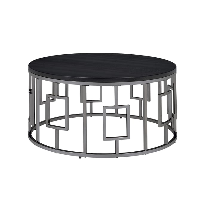 Picket House Kendall Chrome Black Coffee Table PKT-CES100CT