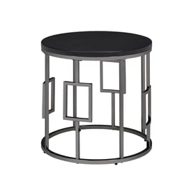 Picket House Kendall Chrome Black End Table