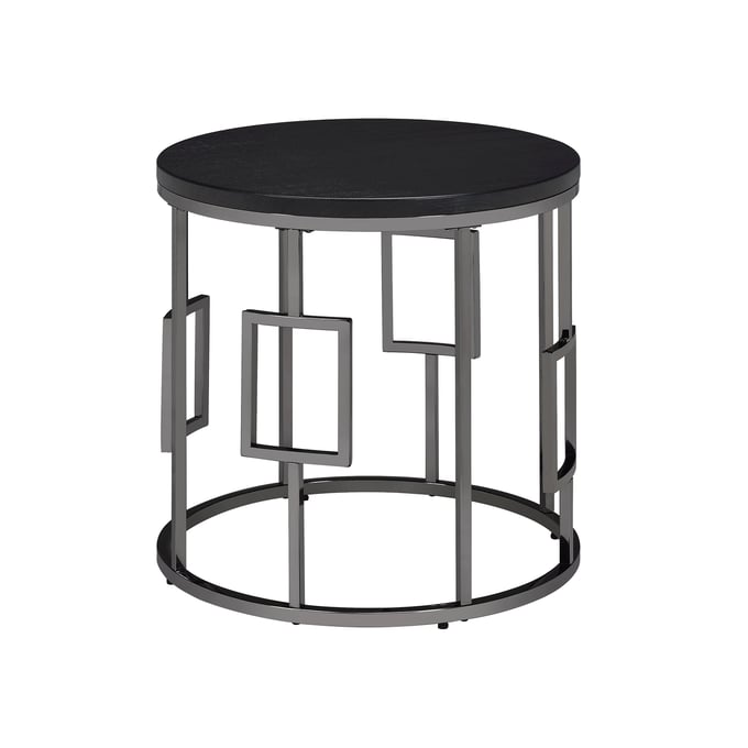 Picket House Kendall Chrome Black End Table PKT-CES100ET