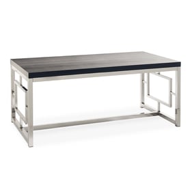 Picket House Harper Black Chrome Rectangle Coffee Table