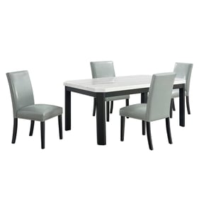 Picket House Celine White Grey Rectangular 5pc Dining Room Set