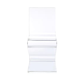 Picket House Peek Clear Acrylic Armless Z Chair