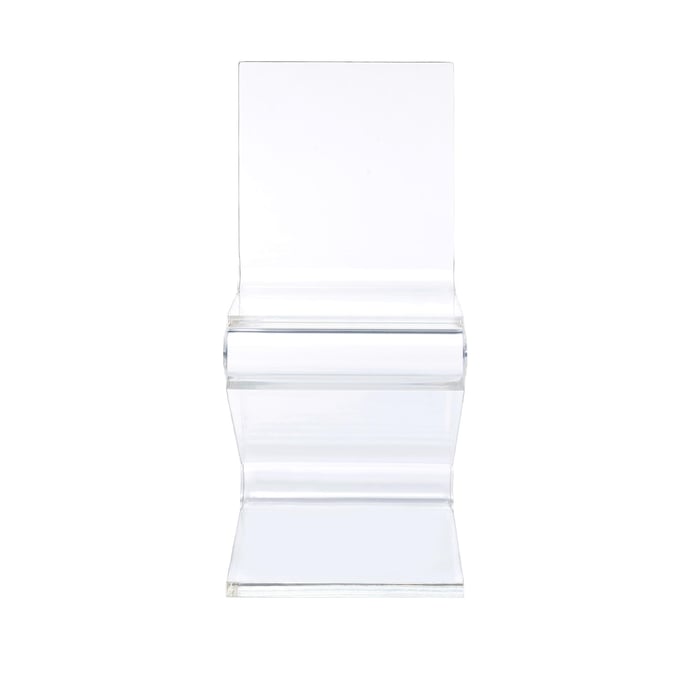 Picket House Peek Clear Acrylic Armless Z Chair PKT-CIR500CHE