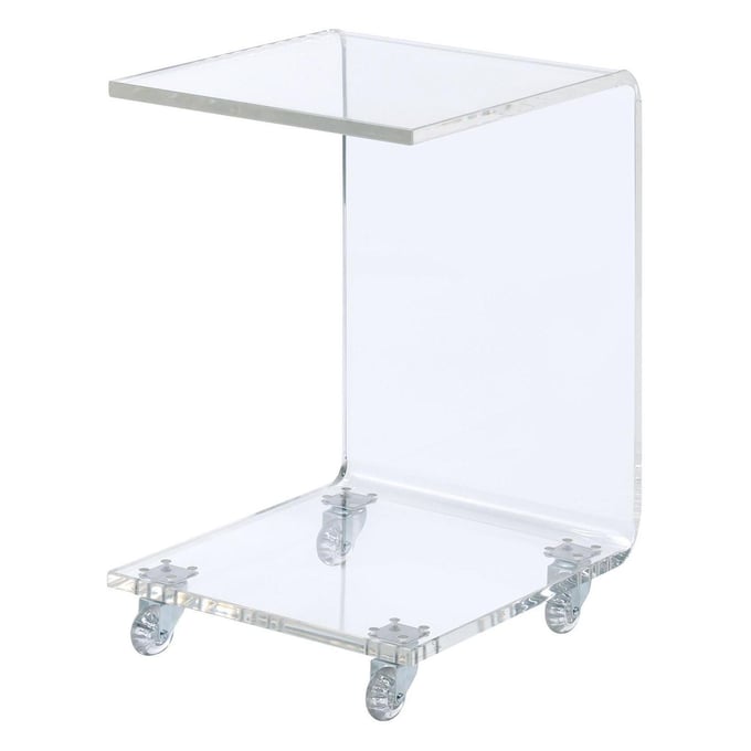 Picket House Peek Clear Acrylic Snack Table PKT-CIR500STE