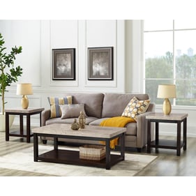 Picket House Caleb Espresso Wood 3pc Coffee Table Set