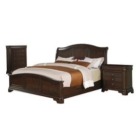 Picket House Conley Cherry Wood 3pc Bedroom Set with King Panel Bed