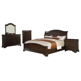 Picket House Conley Cherry Wood 5pc Bedroom Set with King Panel Bed