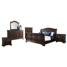 Picket House Conley Cherry Wood 6pc Bedroom Sets with King Sleigh Bed