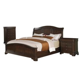 Picket House Conley Cherry Wood 3pc Bedroom Set with Queen Panel Bed