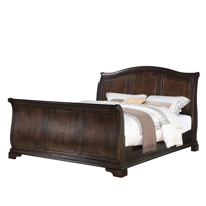 Picket House Conley Cherry Wood Queen Sleigh Bed PKT-CM750QSB