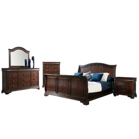 Picket House Conley Cherry Wood 5pc Bedroom Set with Queen Sleigh Bed