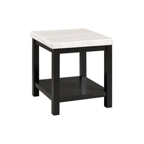 Picket House Evie White Marble Square End Table