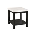 Picket House Furnishings Evie White Marble Square End Table