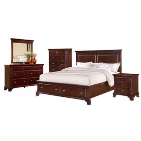 Picket House Brinley Cherry 5pc Bedroom Set with King Storage Bed