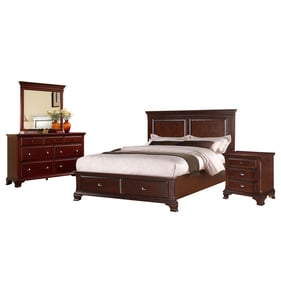 Picket House Brinley Cherry 4pc Bedroom Set with Queen Storage Bed